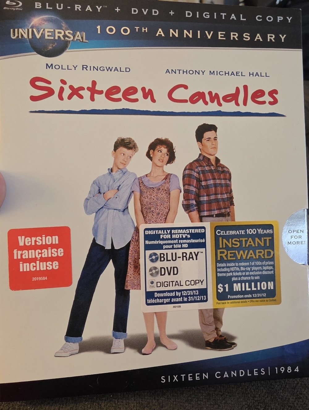 Sixteen Candles Blu-ray & DVD